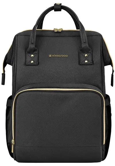 Ghiozdan pentru cărucior KikkaBoo - Siena, Black & Gold