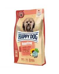 HAPPY DOG NaturCroq Mini Hrana caini talie mica, cu somon si orez 4kg