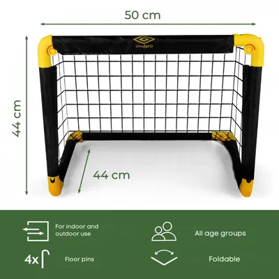 Set 2 porti de fotbal pliabile Umbro 50x44x44 cm