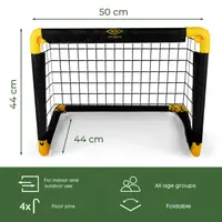 Set 2 porti de fotbal pliabile Umbro 50x44x44 cm