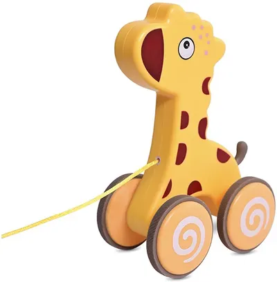 Jucărie de tragere Lorelli - Girafă