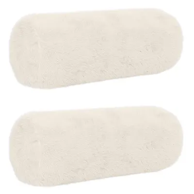 vidaXL Husă pentru pernă 2 buc. HEERLEN Alb Ø 15 x 40 cm