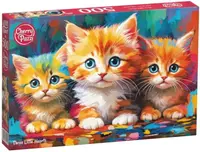 Puzzle Cherry Pazzi din 500 piese - Trei inimioare mici