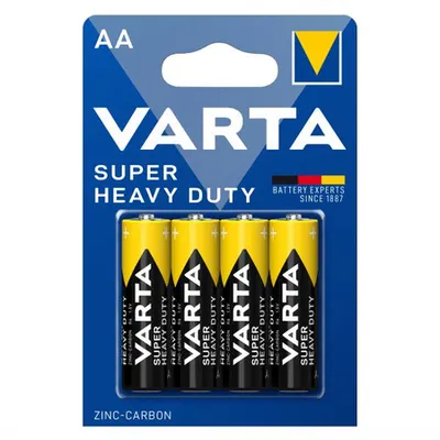 Baterii AA R6, blister 4 Buc. Varta Super Heavy Duty