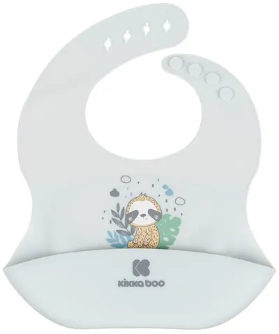 Bavetă din silicon KikkaBoo - Savanna, Friends Blue