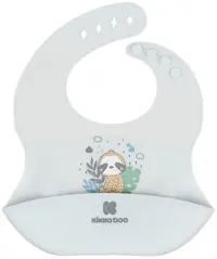 Bavetă din silicon KikkaBoo - Savanna, Friends Blue