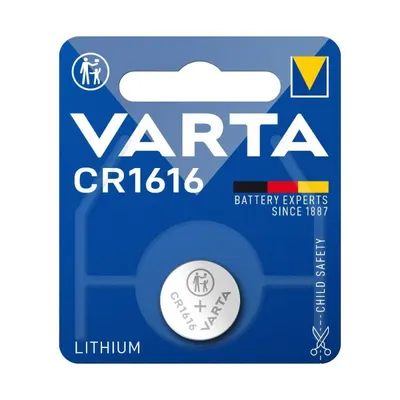 Set 4 x Baterie Tip Buton Litiu CR1616 Varta, 50 mAh