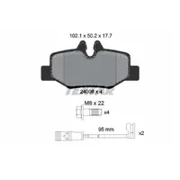 Set placute frana, frana disc TEXTAR 2400801