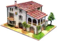 Model asamblat Domus Kits - Casă Emporda, Model cu cărămizi adevărate