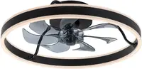Plafoniera LED cu ventilator Rabalux - Fanfy 71337, 40W, negru-alb