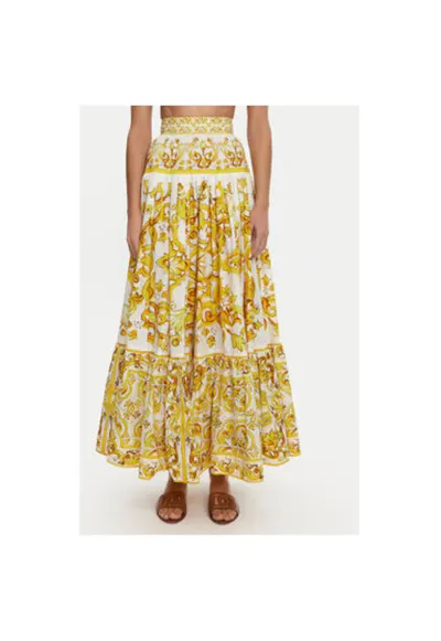 Fusta Dama - 305315373 - Bumbac - Galben - Galben