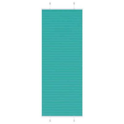 vidaXL Jaluzea plisată verde petrol 80x200cm Lățime țesătură 79,4 cm