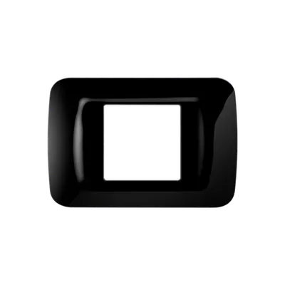 Placa ornament TOP SYSTEM - tehnopolimer gloss finish - 2 module- TONER BLACK - SYSTEM