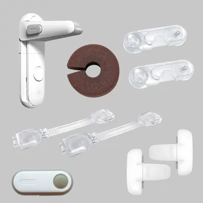Set 9 blocatoare pentru sertare, dulapuri si usi