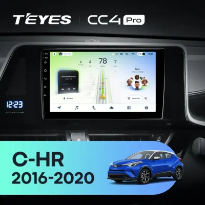 Navigatie Auto Teyes CC4L DTS Toyota C-HR 2016-2023 6+64GB 9" QLED Qualcomm 2Ghz, Android 4G Bluetooth 5.1 DSP
