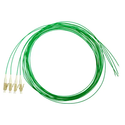 Pigtail LC, 50/125µm OM2, 2m, Easy Strip, verde, 4buc