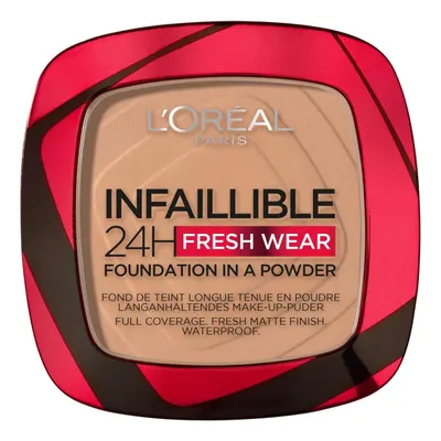 Pudră machiaj, L'Oreal Paris, Infallible 24H Fresh Wear, 9 g, compactă