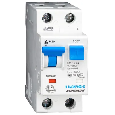 Intreruptor automat+diferential, B16/30mA,10kA,tip AC/G,1P+N