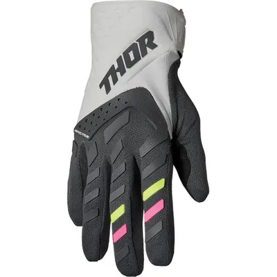 Manusi atv cross dame Thor Spectrum, culoare gri negru, marime L