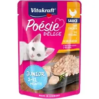 Vitakraft Plic Poesie Junior, Pui in Sos, 85 g