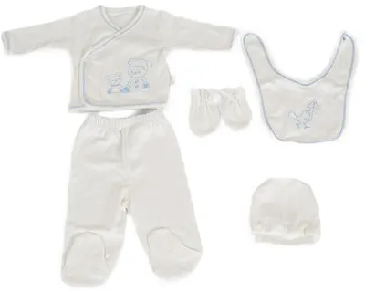 Set de scris Cangaroo - Welcome Angel, 5 piese, alb/albastru