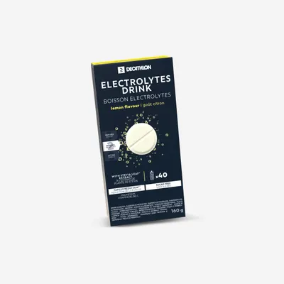 Băutură cu electroliți fără zahăr, tablete efervescente cu lămâie 40x4gr