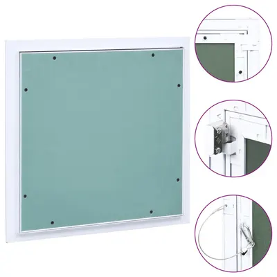 vidaXL Trapă de acces din gips-carton, cadru de aluminiu, 300 x 300 mm