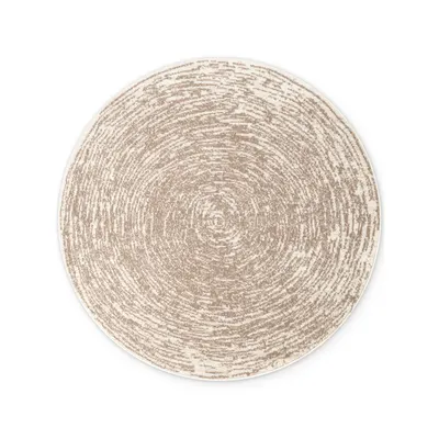 Covor bej-crem rotund ø 120 cm Gloria Cavallo – Hanse Home