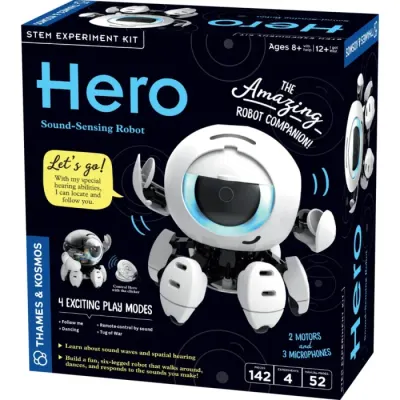 Kit STEM Robot Hero cu detectare sonora (EN)