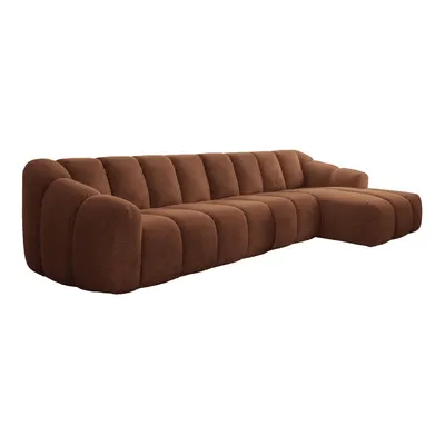 Colțar teracotă (cu colț pe partea dreaptă/cu șezlong) Shell – Miuform