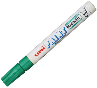 Marker permanent Uniball pe baza de ulei – Verde