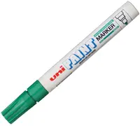 Marker permanent Uniball pe baza de ulei – Verde