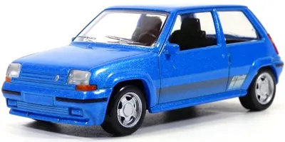 Model de colecție NOREV Modern: Mașini - Renault SuperCinq GT Turbo Ph II (1988) (Blue Metallic) Jet-car