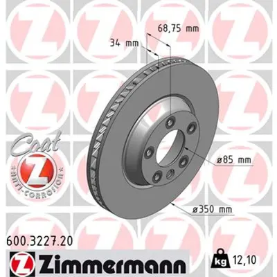 Disc frana ZIMMERMANN 600.3227.20