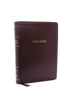KJV, Deluxe Reference Bible, Super Giant Print, Imitation Leather, Burgundy, Red Letter Edition