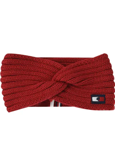 Esarfa Dama - TH10101-005 - Moale Si Calduroasa - Tricot Elastic - Logo Pe Fata - Se Potriveste Perfect Pe Cap - Placuta La Atingere - Ideala Pentru Zilele Reci - Confortabila Si Eleganta - Universala - Rosu