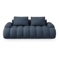 Canapea albastru-închis 200 cm Linz – Cosmopolitan Design