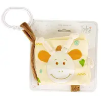 Carte de pluș cu activități Tedsy Girafă, 10 cm