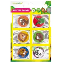 Set 6 Stickere Anti-tantari pentru Copii cu Parfum de Citronella Spotzzz Safari 5.4g
