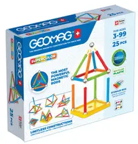 Constructor magnetic Geomag - Supercolor, 25 piese
