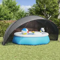 vidaXL Dom pentru piscină 546 x 516 x 250 cm Negru