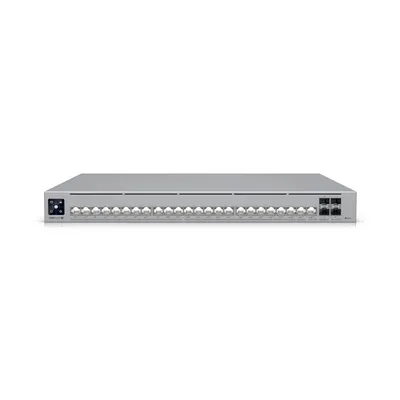 Switch rackabil Ubiquiti UniFi USW-Pro-HD-24-PoE, 24 porturi PoE++, 4 x SFP+, 230 Gbps, 600 W, Etherlighting, Layer 3, 1U, administrabil