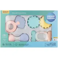 Canpol babies Pastels jucărie zornăitoare pentru dentiție set cadou 0m+