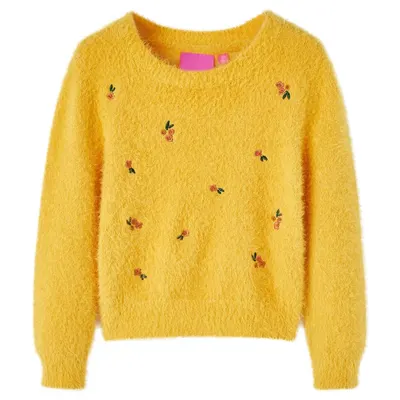 Pulover tricotat pentru copii, ocru, 140