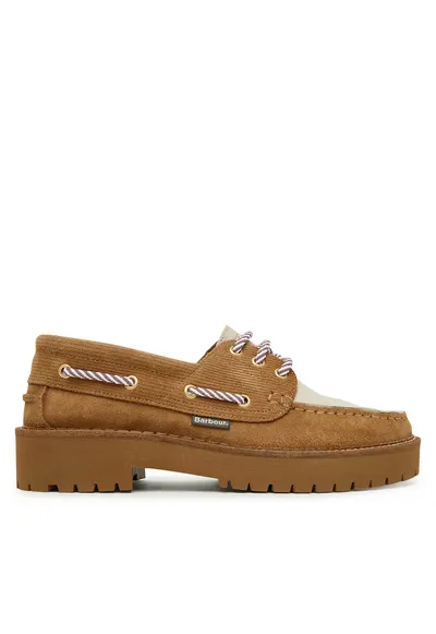 Mocasini dama - piele naturala - bej - talpa groasa