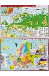 Harta Europa. Pliata