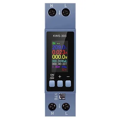 Voltmetru inteligent de energie tensiune/curent/putere/kWh/PF/Hz/multifunctional , 0,96 inch, Sinotimer DDS6619-303WF