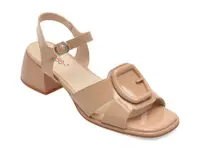 Sandale PASS COLLECTION bej, W160032, din piele naturala lacuita