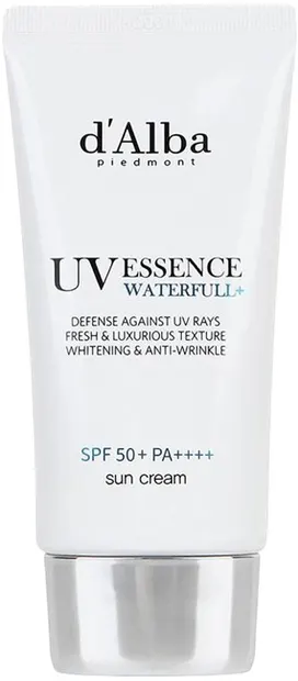 D'Alba Cremă de protecție solară pentru față Waterfull Essence, SPF50+, 50 ml