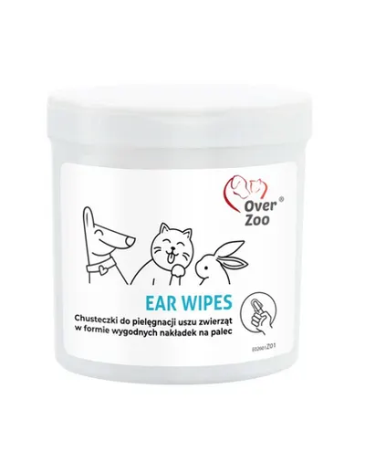 OVER ZOO Ear Wipes șervețele curățare urechi câini, pisici și rozătoare 50 buc.